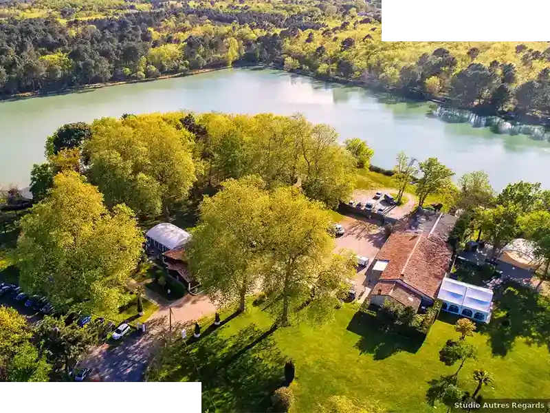 vue aérienne domaine de Cordet en Gironde sud Médoc